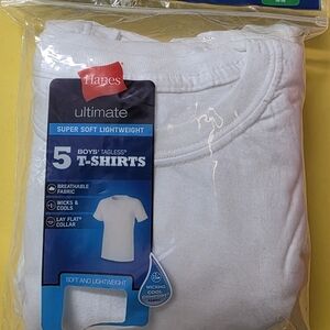 Hanes Ultimate Boys' Tagless T-Shirts Pack